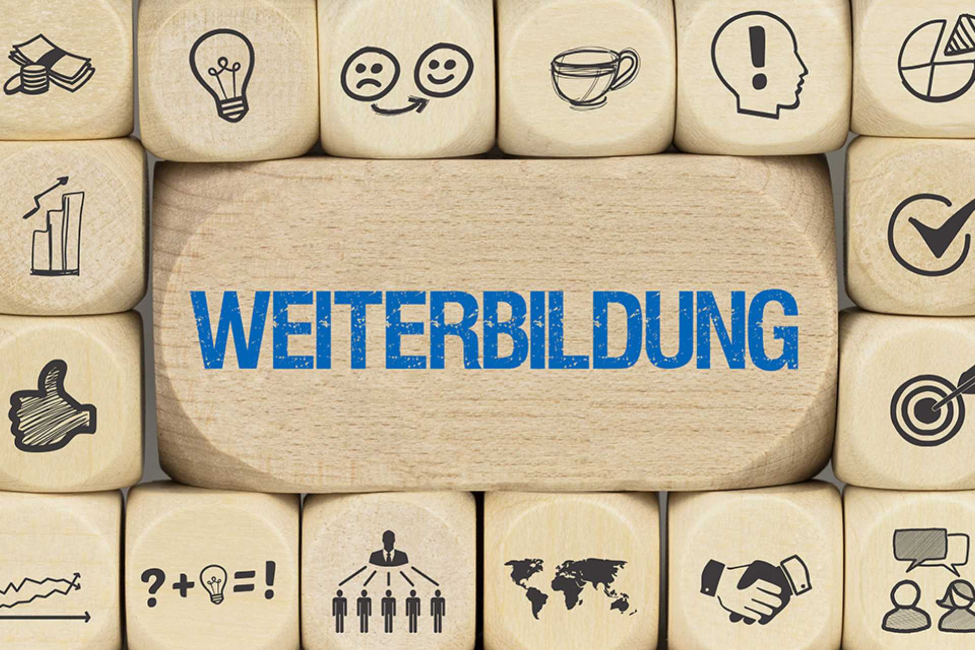Schriftzug Weiterbildung
