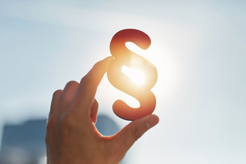 Foto: Paragraphen Symbol